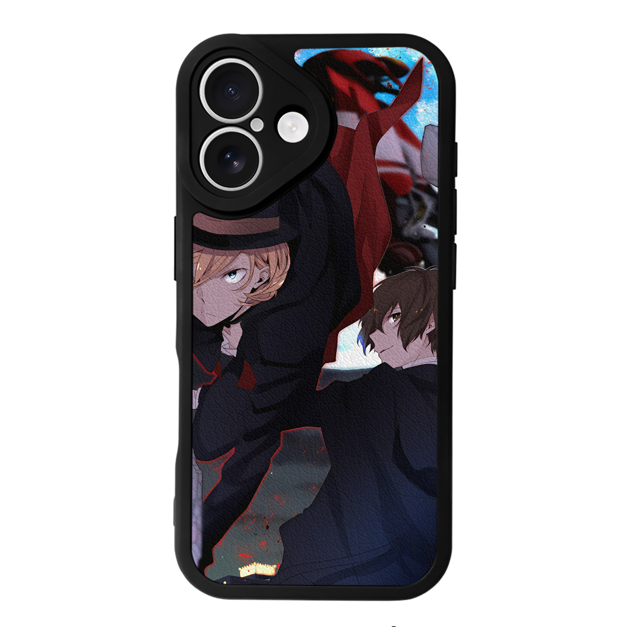 （画像用） 文豪ストレイドッグス Bungo Stray Dogs 【iPhone 16シリーズ対応】シリコンスマホケース（レザー調） 材質：シリコン
